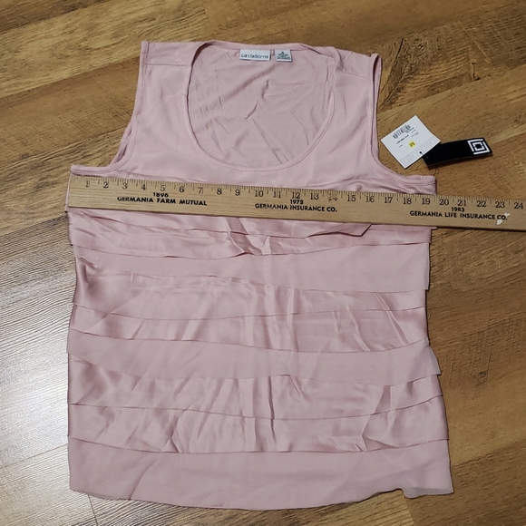 Liz Claiborne  - Light Pink Ruffle Tank - Ladies Medium - Picture 6 of 14